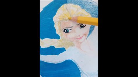 Como Dibujar A Elsa Frozen Con Lapiz Youtube