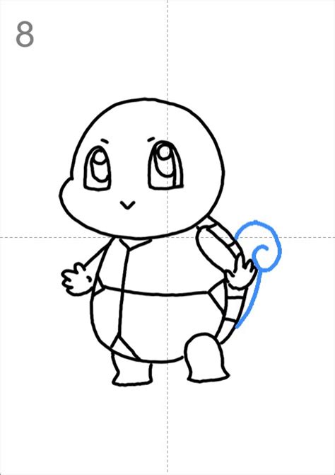 How To Draw Squirtle From Pokemon Step By Step Easy Drawing Guides