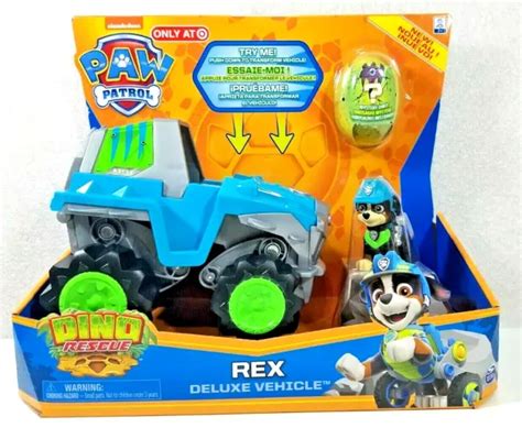 Figurine V Hicule Paw Patrol Dino Rescue Rex Deluxe Rev Up Fauteuil