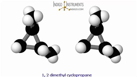 Dimethyl Cyclopropane Molecule Structure Youtube