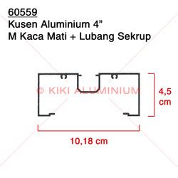 Jual Kusen Aluminium 4 60560 Merk ALEXINDO Pjg 6 Meter