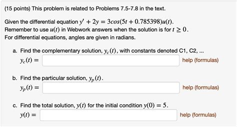 SOLVED This Problem Is Related To Problems 7 5 7 8 In The Text Given