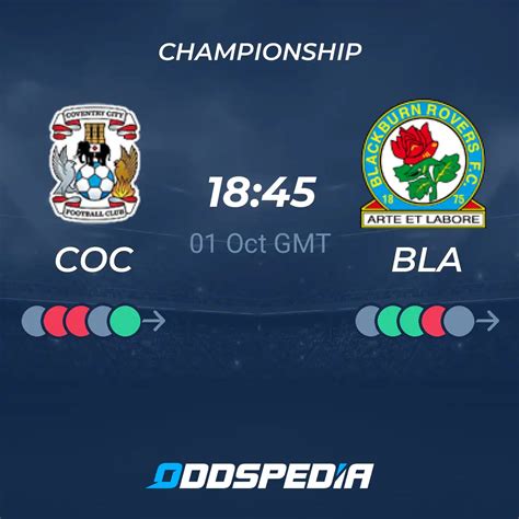 Coventry City Vs Blackburn Rovers Predictions Odds Live Score Stats