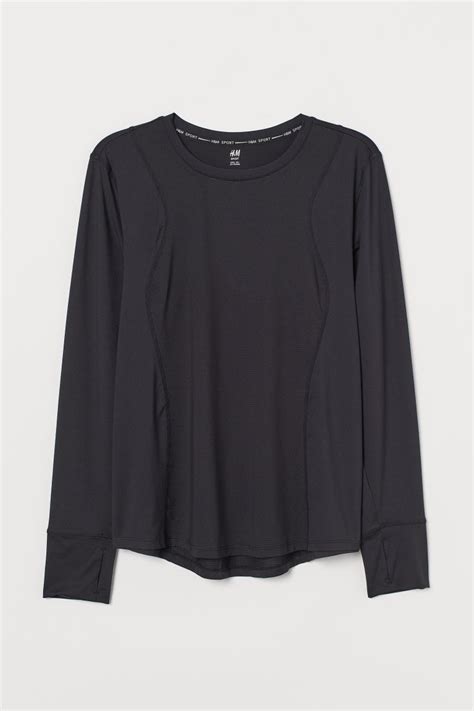H&M+ Top treningowy - Czarny - ONA | H&M PL