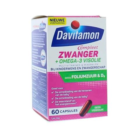 Davitamon Compleet Zwanger Omega 3 Visolie Capsules Vitamines