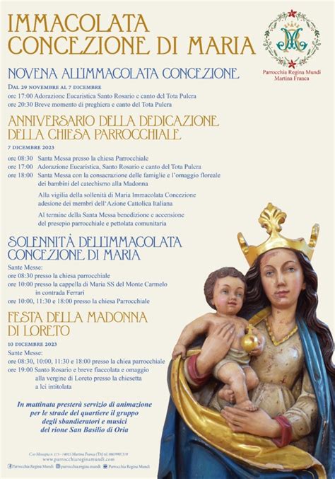 Novena Allimmacolata Concezione Parrocchia Regina Mundi