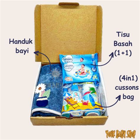 Jual Ybs In Hampers Perlengkapan Mandi Newborn Baby Gift Set Handuk