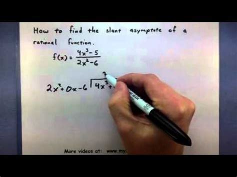 How To Determine The Equation Of An Oblique Asymptote - Tessshebaylo