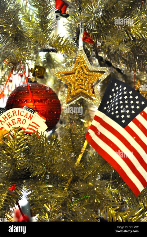 Christmas Ornament Hanging On A Tree Stock Photo Alamy