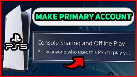 Ps5 How To Make Primary Account Easy New Youtube