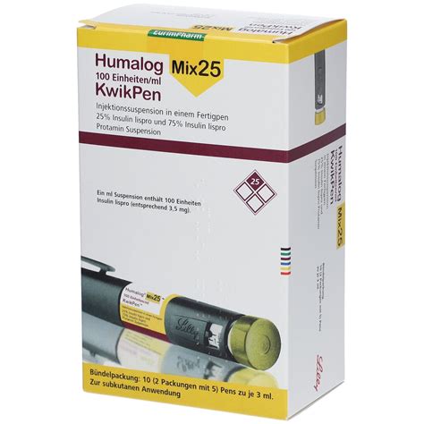 Humalog Mix E Ml Kwikpen Injektionssusp X Ml Mit Dem E