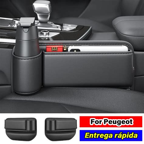 Portavasos De Cuero Para Asiento De Coche Bolsa De Almacenamiento Para