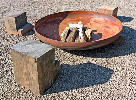 Steel Bowl Fire Pit FIREPLACE DESIGN IDEAS