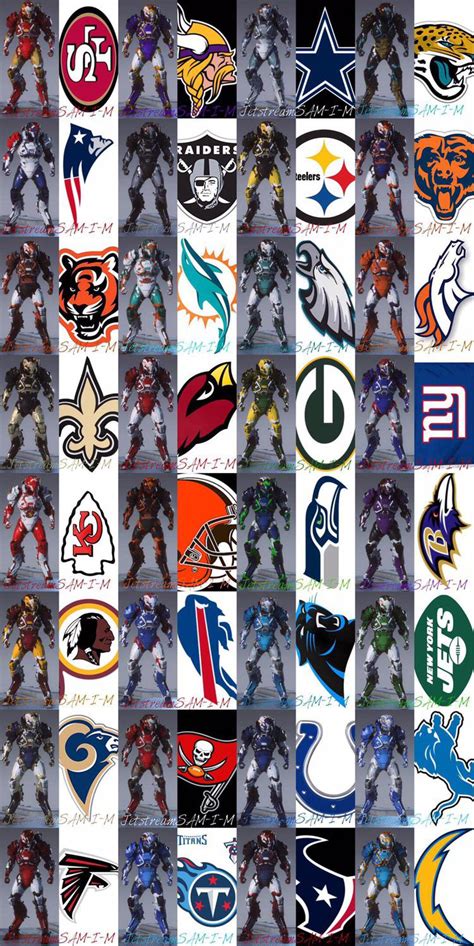 NFL Team Colors : r/AnthemTheGame