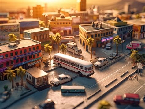 Maquete De Cidade De Brinquedo Modelo Em Miniatura Carros De