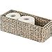 Amazon Mdesign Woven Hyacinth Narrow Bathroom Toilet Roll Holder