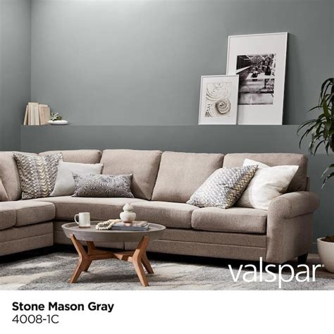 Valspar Signature Eggshell Stone Mason Gray 4008-1c Interior Paint (1 ...