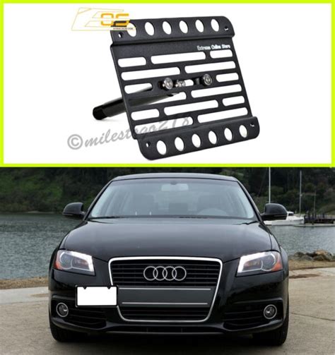 Audi A3 S3 For 05 11 Front Bumper Tow Hook Mount License Plate Bracket Relocated Ebay