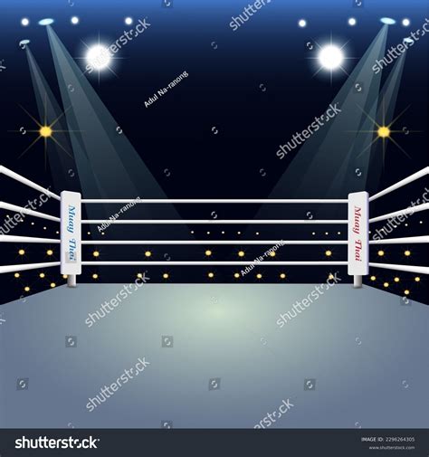 Boxing Ring Vector Illustration Illustration Purposes Stock Vector