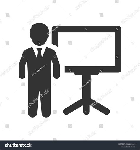 Training Session Icon Vector Graphics Stock Vector (Royalty Free