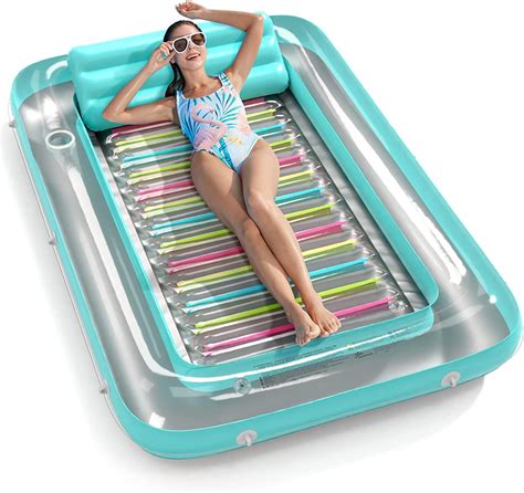 Amazon Inflatable Tanning Pool Lounger Float Jasonwell 4 In 1