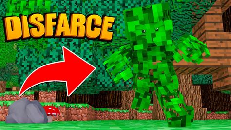 Minecraft Disfarce De Folha Esconde Esconde Youtube