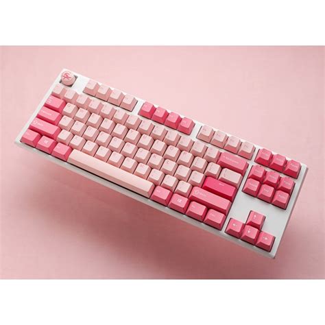 Ducky One 3 TKL Gossamer Pink Teclado Gaming Mecânico Hot Swappable MX Silent Red PBT PT