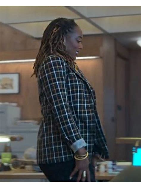 Zuri Adele Good Trouble S05 Malika Williams Plaid Blazer