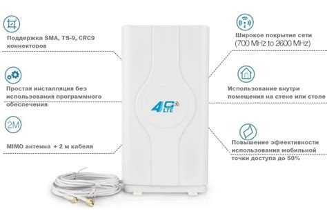 Антенна 3G/4G MIMO 700-2600 мГц 8 дБи панельная Купить в Киеве