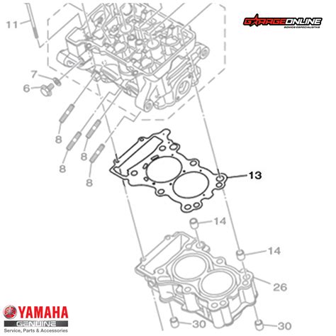 Empaquetadura Culata Yamaha Yzf R Yzf R A Mt Genuino