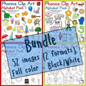 Phonics Clip Art: Alphabet BUNDLE by Pamela Hyer | TPT