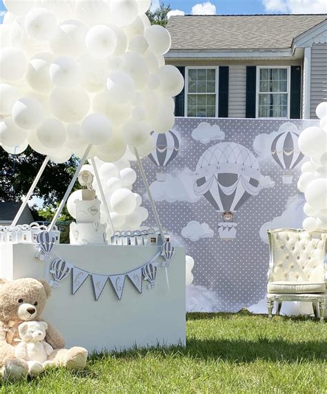 Hot Air Balloon Baby Shower Party Ideas Photo Of Catch My Party