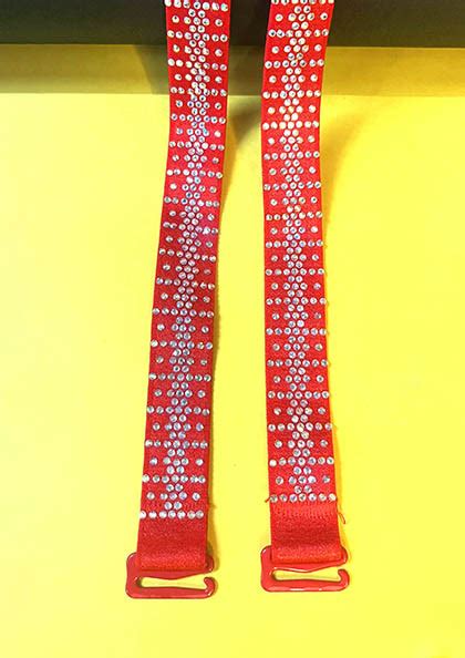 Full Jewel Stones Colored Fancy Bra Strap 18MM Lovebird Lingerie India