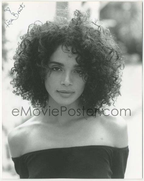 Lisa Bonet Signed 8x10 Repro Still 90s Sexy Head And Shoulders Portrait In Low Cut Dress