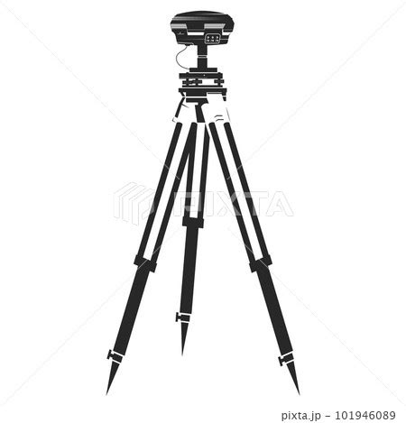 Geodetic instrument gps silhouetteのイラスト素材 [101946089] - PIXTA