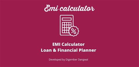 Emi Calculator Loan Financial Calculator Android App