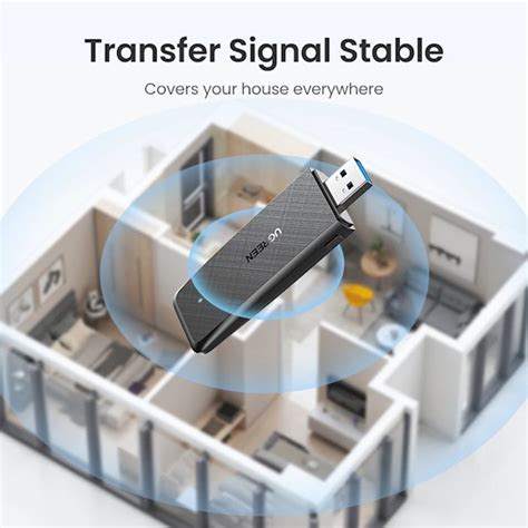 Wi-Fi ადაპტერი UGREEN CM492 (50340) AC1300 Wireless Network Adapter ...