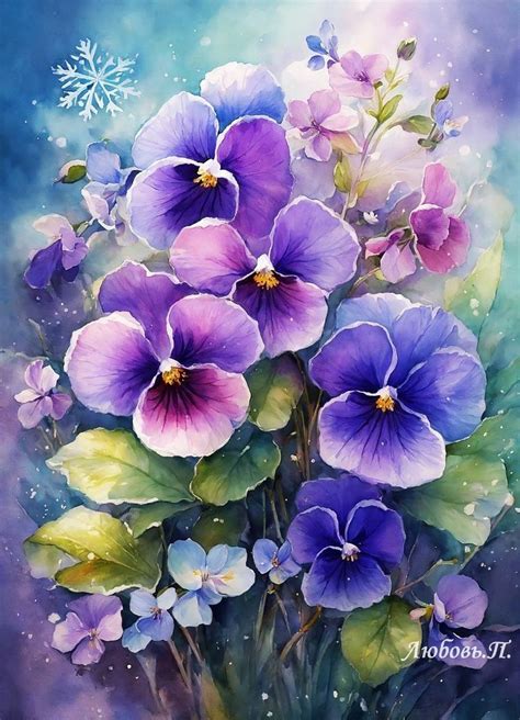 Pin By Marleen Meintjes On Art Painting Flowers In Pansies Art