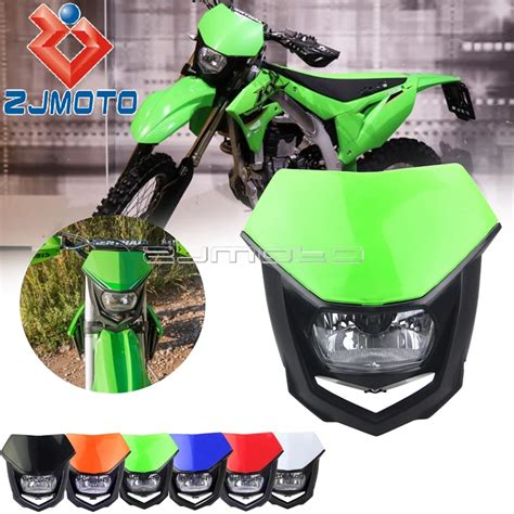 Universal Green Dirt Bike Dual Sport Headlight Fairing Motocross Enduro