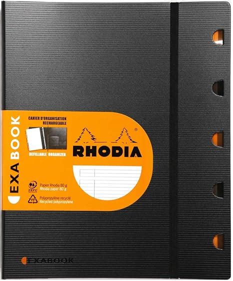 Rhodia Exabook 132146C Cahier Organisation Spirale A4 160 pages ligné