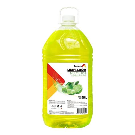 Limpiador líquido Aurrera multiusos con aroma a limón 10 l Walmart