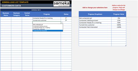 Lead Tracking Excel Template - Customer Follow Up Sheet