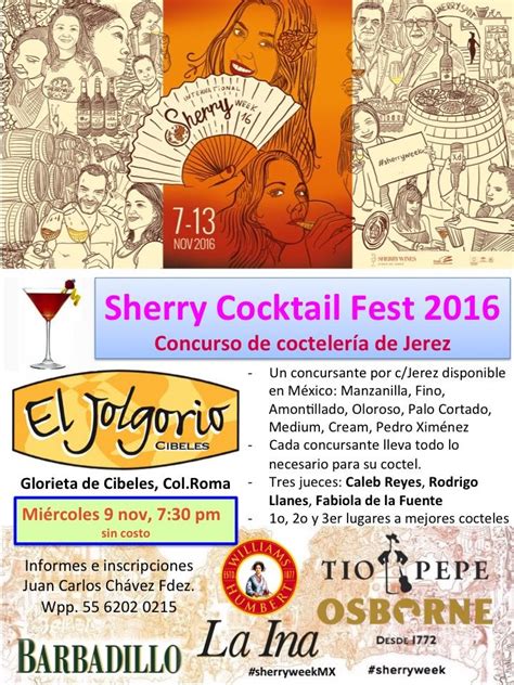 Concurso de Coctelería de Jerez Un concursante por c Jerez disponible