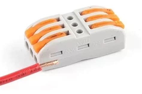 3pçs Conector Emenda Derivação 3x3 Fio Alavanca MercadoLivre