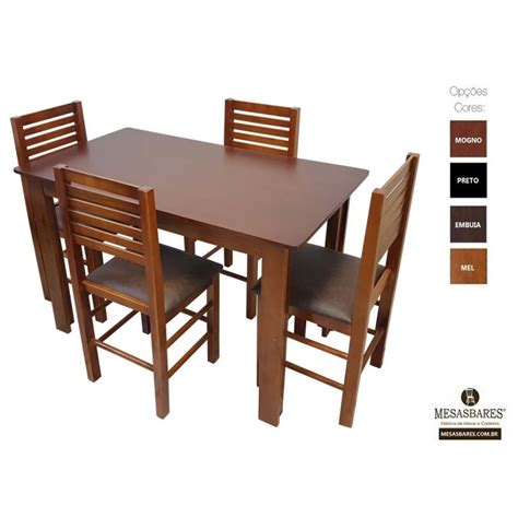 Conjunto Mesa E 4 Cadeiras Para Bar E Restaurantes MesasBares