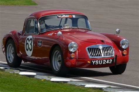 1958 Mg Mga Coupe Racing On Track