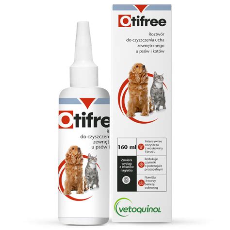 Vetoquinol Otifree roztwór do czyszczenia ucha zewnętrznego u psów i ...