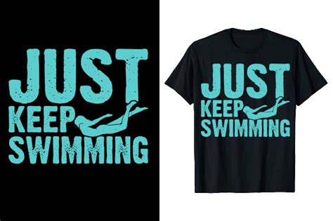 Vintage Swimmer Swimming T Shirt Design Graphic By Tee Expert