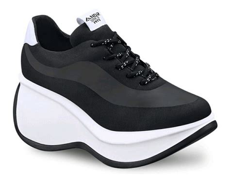 Venta Tenis Andrea Con Plataforma En Stock