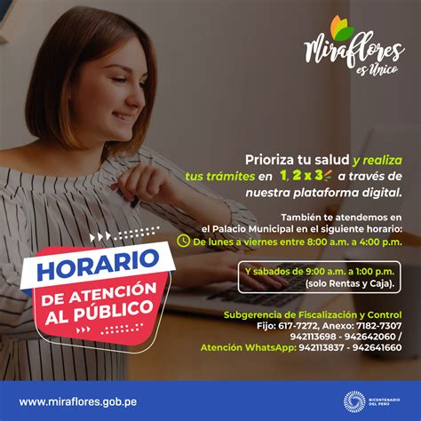 Horario De Atenci N Al P Blico Municipalidad Distrital De